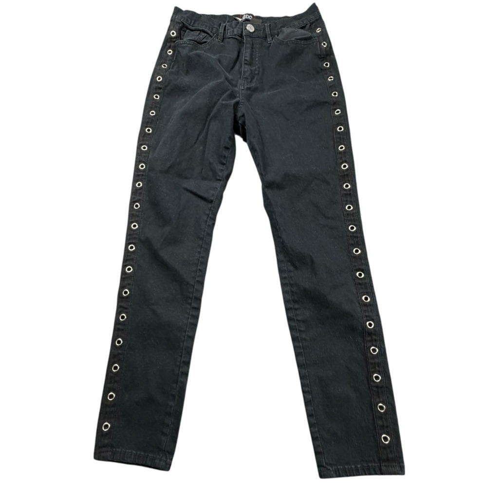 BDG Urban Outfitters Twig High Rise Cropped Grommet Eyelet Jeans Black 28